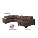 Ver imagem 5 de Sofá de Canto 6 Lugares com Chaise Bia 