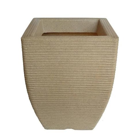 Vaso de Planta Decorativo em Polietileno Areia 45x35cm