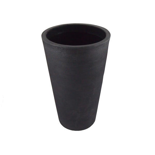 Vaso De Planta Coluna Redonda 36x25x58 Preto - 2