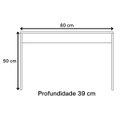 Ver imagem 3 de Kit Quarto Infantil Candy 4 peças com Mesa 2Baú Organizadora + Estante Casinha de Boneca + Prateleir