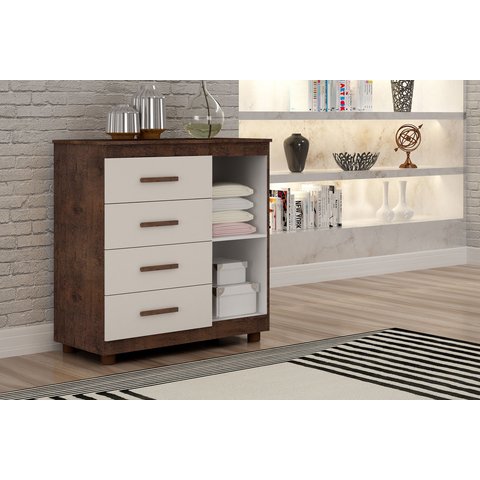 Cômoda Munique com Sapateira:cinomomo