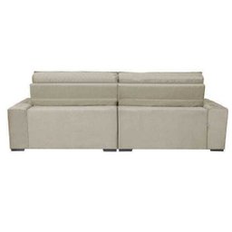 Sofá Austin 2,82M Retrátil e Reclinável com Molas No Assento e Almofadas, Tecido Suede - 6