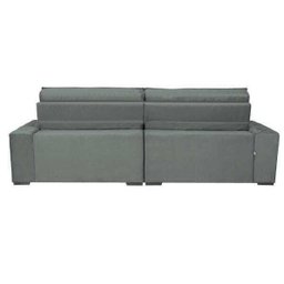 Sofá Austin 2,82M Retrátil e Reclinável com Molas No Assento e Almofadas, Tecido Suede - 6