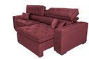 Ver mais imagens de Sofá Austin 2,22M Retrátil e Reclinável com Molas No Assento e Almofadas, Tecido Suede