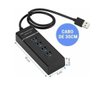 Hub Usb 3.0 Extensor 4 Portas Alta Velocide Pen Drive Mouse - 5