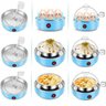 Ovos Cozidos Egg Cooker Cozedor Elétrico 110v 350W Azul - 3