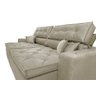 Sofá Austin 2,42M Retrátil e Reclinável com Molas No Assento e Almofadas, Tecido Suede - 4