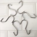 Ver imagem 4 de Barra de Aço Inox 40cm com 6 Ganchos para Cozinha Organizador de Parede Haus Domama