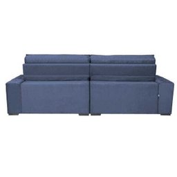 Sofá Austin 2,02M Retrátil e Reclinável com Molas No Assento e Almofadas, Tecido Suede - 6 Sofá Austin 2,02M Retrátil e Reclinável com Molas No Assento e Almofadas, Tecido Suede - 6