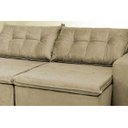 Ver imagem 2 de Sofá Austrália 2.32M Retrátil e Reclinável com Molas e Pillow No Assento Tecido Suede