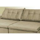 Ver imagem 4 de Sofá Austrália 3.12M Retrátil e Reclinável com Molas e Pillow No Assento Tecido Suede