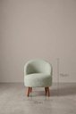 Ver imagem 3 de Kit Duas Poltronas Decor Leitura Cadeiras Estofadas Jade Erva Doce Liso