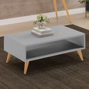 Ver imagem 6 de Mesa de Centro para Sala de Estar Pés Palito Cannes L03 Cinza