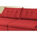 Ver imagem 4 de Sofá Austrália 2.12M Retrátil e Reclinável com Molas e Pillow No Assento Tecido Suede