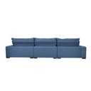 Ver imagem 6 de Sofá Lisboa 3,52M Retrátil,Reclinável com Molas No Assento e Almofadas Lombar Tecido Suede