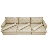 Sofá Lisboa 3,52M Retrátil e Reclinável com Molas No Assento e Almofadas Lombar Tecido Suede Bege - 5
