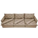 Ver imagem 5 de Sofá Lisboa 3,52M Retrátil e Reclinável com Molas No Assento e Almofadas Lombar Tecido Suede