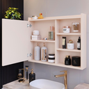 Ver imagem 7 de Espelheira Organizadora para Banheiro com Espelho Luxo - Off White