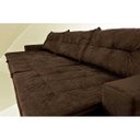 Ver imagem 4 de Sofá Austrália 3.52M Retrátil e Reclinável com Molas e Pillow No Assento Tecido Suede
