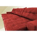 Ver imagem 4 de Sofá Austrália 3.52M Retrátil e Reclinável com Molas e Pillow No Assento Tecido Suede
