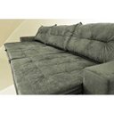 Ver imagem 4 de Sofá Austrália 3.82M Retrátil e Reclinável com Molas e Pillow No Assento Tecido Suede