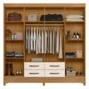 Ver imagem 2 de Guarda Roupa 4 Gavetas 8 Portas Orlando Freijó Off White