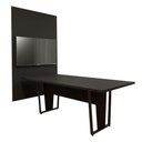 Ver imagem 3 de Conjunto Escritório Mesa 2,00m Pé Metal Painel P/ Tv Pre F5 Cor:preto