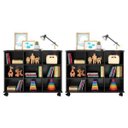 Ver imagem 1 de Kit 2 Nichos Organizadores Multifuncionais com Rodízios - Qmovi - Preto