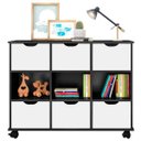 Ver imagem 1 de Nicho Organizador com Rodízios 6 Gavetas - Qmovi - Preto/branco