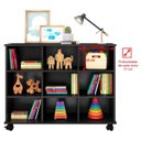 Ver imagem 4 de Kit 2 Nichos Organizadores com Rodízios 3 Gavetas - Qmovi - Preto/Preto