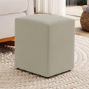 Ver imagem 2 de Puff Decorativo Sala de Estar Quadrado 36x47cm Suede Bege - Desk Design