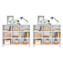 Ver imagem 1 de Kit 2 Nichos Organizadores Multifuncionais com Rodízios - Qmovi - Branco
