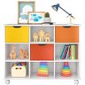 Nicho Organizador com Rodízios 3 Gavetas - Qmovi - Branco/Colorido - 1