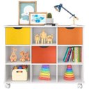 Ver imagem 1 de Nicho Organizador com Rodízios 3 Gavetas - Qmovi - Branco/Colorido