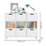 Nicho Organizador com Rodízios 6 Gavetas - Qmovi - Branco/Branco - 4