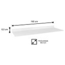 Ver imagem 3 de Tampo 160cm Mdp para Balcão de Cozinha - Lumil Móveis - Branco