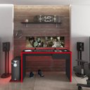 Ver imagem 2 de Mesa para Computador Notebook Desk Game Drx 8000 1 Gaveta - Mpozenato - Preto/Vermelho