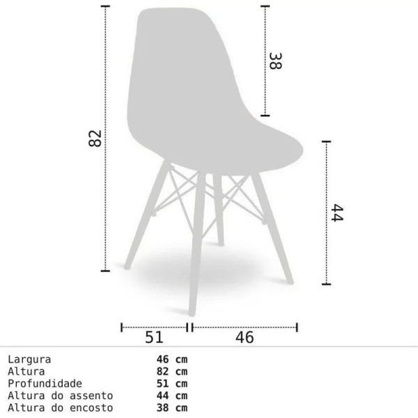 Mesa para Computador Notebook Escrivaninha Idealle e Cadeira Charles - Mpozenato - Preto/Branca - 4