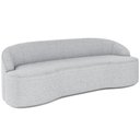 Ver imagem 1 de Sofá 4 Lugares Curvo Sala de Estar Living Lótus D02 Bouclê Cinza 280 cm B-56 - Lyam Lyam Decor