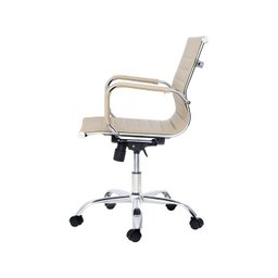 Cadeira Diretor Charles Eames Esteirinha Couro Pu 11d:nude/1 - 3