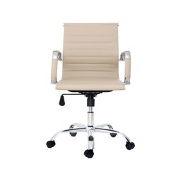 Cadeira Diretor Charles Eames Esteirinha Couro Pu 11d:nude/1 - 2