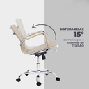 Ver imagem 6 de Cadeira Diretor Charles Eames Esteirinha Couro PU 11D Nude
