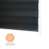 Persiana Zebra Preta Rolo Duplo 160x160 para Salas e Banheiros com Design Contemporâneo - 1