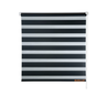 Persiana Zebra Preta Rolo Duplo 160x160 para Salas e Banheiros com Design Contemporâneo - 2