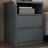Mesa de Cabeceira Gales 2 Gavetas 100% Mdf Grafitto - Mambel - 1
