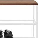 Ver imagem 5 de Banco Sapateira Industrial em Aço Branco F84 Pinus Mell Dmobiliario