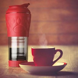 Cafeteira Portátil Pressca Vermelha 350ml - 3