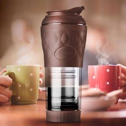 Cafeteira Portátil Pressca Marrom 350Ml - 3