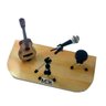 Palco miniatura violão micfofone e banco - 2