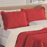 Colcha Casal Padrão Bella Dupla Face 03 Peças - Vermelha - 2
